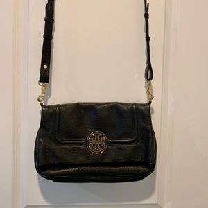 Tory Burch Amanda Crossbody Bag Black Leather
